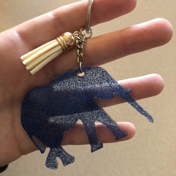 Handmade Elephant Keychain - Picture 2 of 6